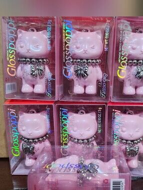 7 Glosspopi Pink Cat Lock In Tattoo Lip Color Keychains
